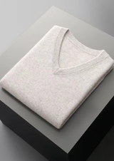 PURE EXTRA-FINE MERINO WOOL V-NECK VEST