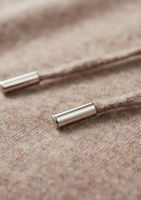 PURE EXTRA-FINE MERINO WOOL BEIGE SAVRO SET