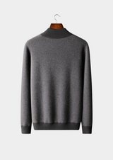 PREMIUM CASHMERE JACQUARD ZIP CARDIGAN