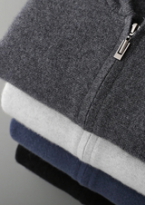 PREMIUM CASHMERE ZIPPER HOODIE