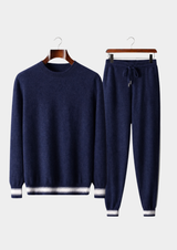 PREMIUM CASHMERE NAVY BLUE VIENNA LEISURE SET