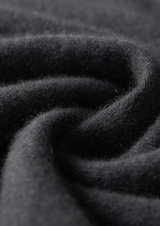 PURE CASHMERE DARK GRAY DUAL ZIP CARDIGAN