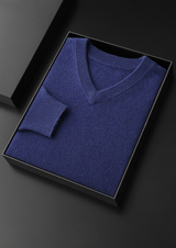 PURE CASHMERE ESSENTIAL V-NECK SWEATER