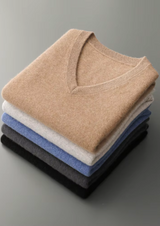 PURE EXTRA-FINE MERINO WOOL V-NECK VEST
