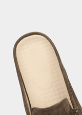 OLIVE MARINA SUEDE SLIPPER