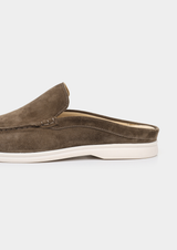 OLIVE MARINA SUEDE SLIPPER