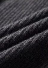 PURE EXTRA-FINE MERINO WOOL FUNNEL NECK DUAL ZIP CARDIGAN