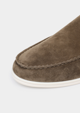 OLIVE MARINA SUEDE SLIPPER