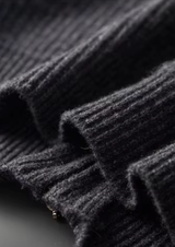 PURE EXTRA-FINE MERINO WOOL FUNNEL NECK DUAL ZIP CARDIGAN