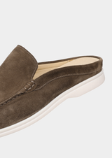 OLIVE MARINA SUEDE SLIPPER