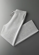 PURE EXTRA-FINE MERINO WOOL WIDE LEISURE TROUSERS
