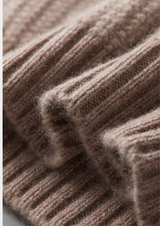 PURE CASHMERE BEIGE HEAVYWEIGHT CREWNECK