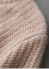 PURE CASHMERE BEIGE HEAVYWEIGHT CREWNECK
