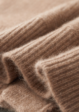PURE CASHMERE BEIGE BUTTON OVERSHIRT