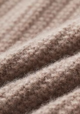 PURE CASHMERE BEIGE HEAVYWEIGHT CREWNECK