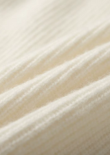 PREMIUM CASHMERE RIBBED V-NECK SWEATER
