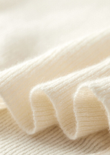 PURE CASHMERE IVORY BODY WARMER VEST