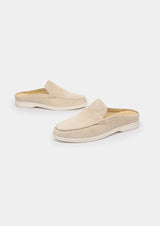 IVORY MARINA SUEDE SLIPPER