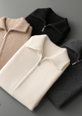 PURE CASHMERE BLACK BODY WARMER VEST