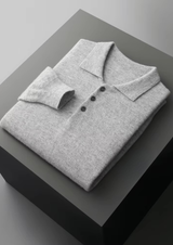 PURE EXTRA-FINE MERINO WOOL CLASSIC SWEATER POLO