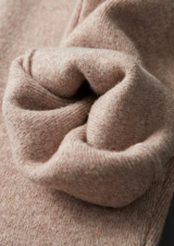 PURE EXTRA-FINE MERINO WOOL BEIGE SAVRO SET