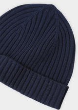 PURE EXTRA-FINE MERINO WOOL WINTERTIME ESSENTIALS - NAVY BLUE