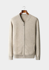 PURE EXTRA-FINE MERINO WOOL V-NECK CARDIGAN