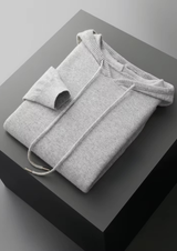 PURE EXTRA-FINE MERINO WOOL LEISURE HOODIE