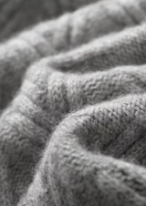 PURE EXTRA-FINE MERINO WOOL HERRINGBONE CREWNECK