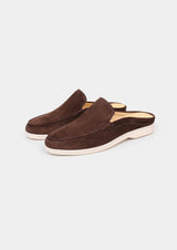 COFFEE MARINA SUEDE SLIPPER