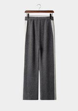 PURE EXTRA-FINE MERINO WOOL WIDE LEISURE TROUSERS
