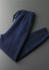 PURE EXTRA-FINE MERINO WOOL NAVY BLUE LUZZO SET