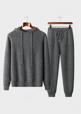 PREMIUM CASHMERE DARK GRAY ALAIN LEISURE SET
