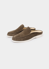 OLIVE MARINA SUEDE SLIPPER