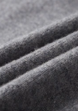PURE EXTRA-FINE MERINO WOOL TWO-TONE ZIP CARDIGAN