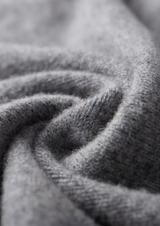 PURE EXTRA-FINE MERINO WOOL TWO-TONE ZIP CARDIGAN