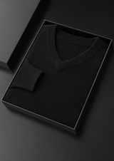 PURE CASHMERE ESSENTIAL V-NECK SWEATER