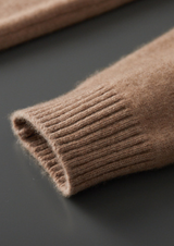 PURE CASHMERE BEIGE ESSENTIAL CREWNECK
