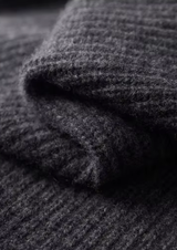 PURE EXTRA-FINE MERINO WOOL FUNNEL NECK DUAL ZIP CARDIGAN