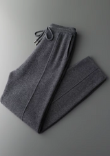 PURE EXTRA-FINE MERINO WOOL DARK GRAY FALCONI SET