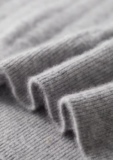 PURE EXTRA-FINE MERINO WOOL TEXTURED MOCKNECK
