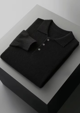 PURE EXTRA-FINE MERINO WOOL CLASSIC SWEATER POLO
