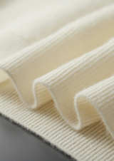 PREMIUM CASHMERE RIBBED HALF-ZIP SWEATER