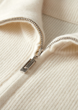 PURE CASHMERE IVORY BODY WARMER VEST