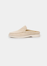 IVORY MARINA SUEDE SLIPPER