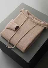 PURE EXTRA-FINE MERINO WOOL BEIGE SAVRO SET