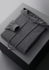 PURE EXTRA-FINE MERINO WOOL DARK GRAY SAVRO SET