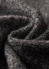 PURE CASHMERE STRIPED ZIP CARDIGAN