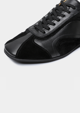 BLACK RETRO HYBRID SUEDE LEATHER RUNNER