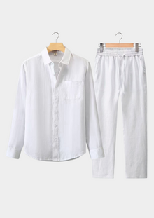 DOLCEVITA LONGSLEEVE SUMMER SET - ALL WHITE